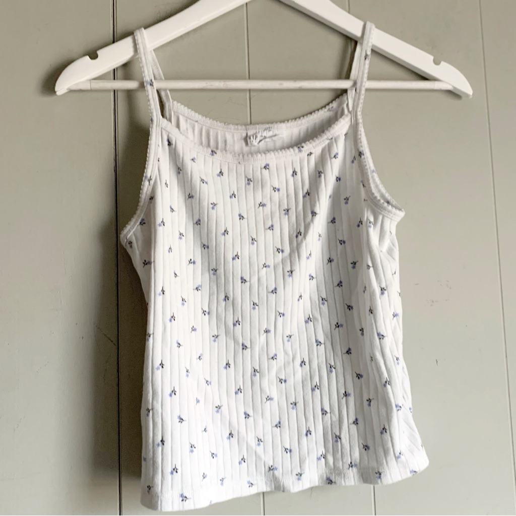 Gap Teens Ribbed Tank Top Floral Printed 18/20